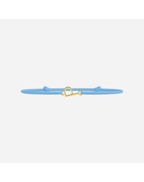 Bracelet lettre P - Doré Enfant Lettres Dorées Enfants Bleu ciel