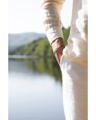 Budapest Union Armband, versilbert, taupe