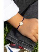 Middernachtblauwe vergulde kinderarmband met ster