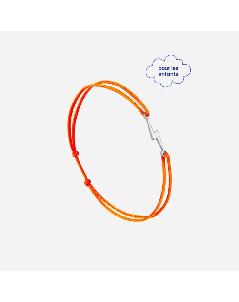 Orange versilbertes Blitzarmband für Kinder