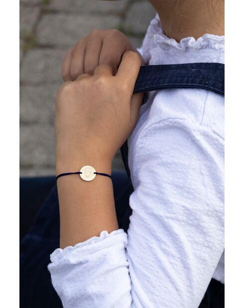 Bracelet Portrait enfant plaqué or blanc