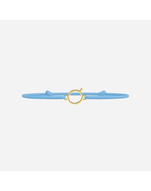 Bracelet lettre Q - Doré Enfant Lettres Dorées Enfants Bleu ciel