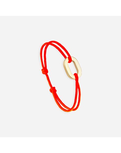 Louvoyer Fluo Orange vergoldetes Armband