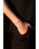 Louvoyer Fluo Orange vergoldetes Armband