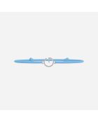 Himmelblaues versilbertes G-Buchstaben-Armband für Kinder