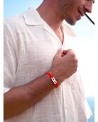 Liora-Armband in Neonorange, versilbert