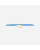 Letter R armband - Goud - Kinderen - Goud - Kinderletters - Goud - Hemelsblauw