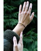 Bracelet Destiné Trèfle Plaqué Or