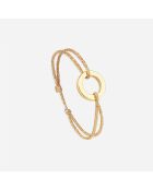 Echo Armband aus vergoldetem Glitzergold