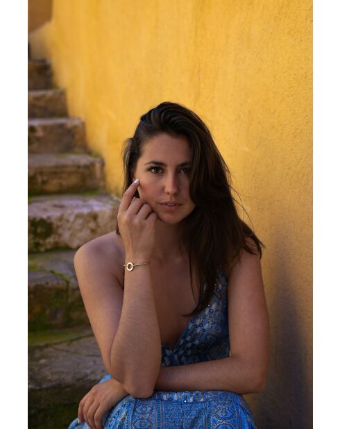 Echo Armband aus vergoldetem Glitzergold