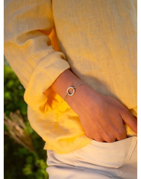 Echo Armband aus vergoldetem Glitzergold