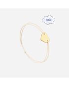 Bracelet Coeur enfant plaqué or blanc