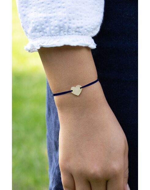 Bracelet Coeur enfant plaqué or blanc