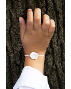 Rosafarbenes versilbertes L'Aviator Kinderarmband