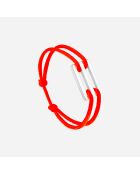 Versilbertes Serena-Armband in Neonorange