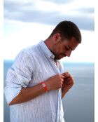 Versilbertes Serena-Armband in Neonorange