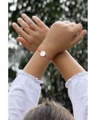 Fuchsiafarbenes rosévergoldetes Kinderporträt-Armband