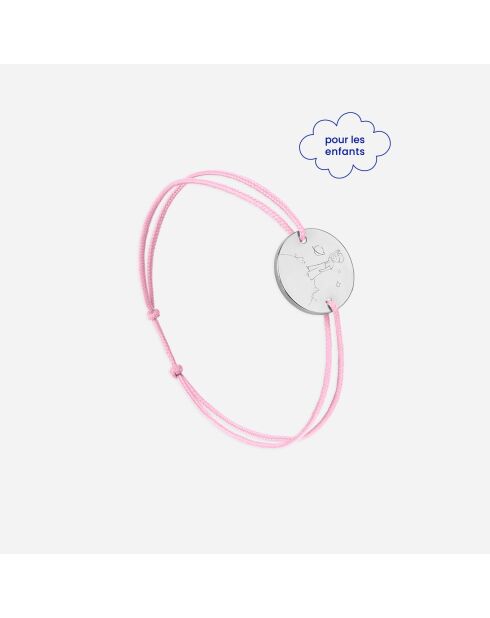 Rosafarbenes versilbertes Asteroidenarmband für Kinder