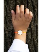 Rosafarbenes versilbertes Asteroidenarmband für Kinder