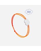 Orange versilbertes Wolkenarmband für Kinder