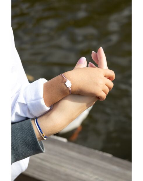 Orange versilbertes Wolkenarmband für Kinder