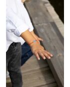 Orange versilbertes Wolkenarmband für Kinder