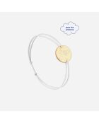 Pulsera infantil El Principito chapada en oro blanco