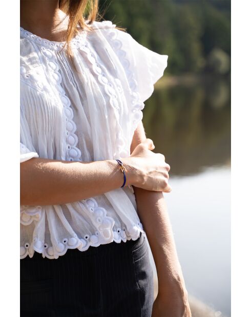 Koningsblauwe vergulde Edinburgh Union armband