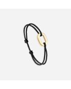 Schwarz vergoldetes Wetterfahnenarmband