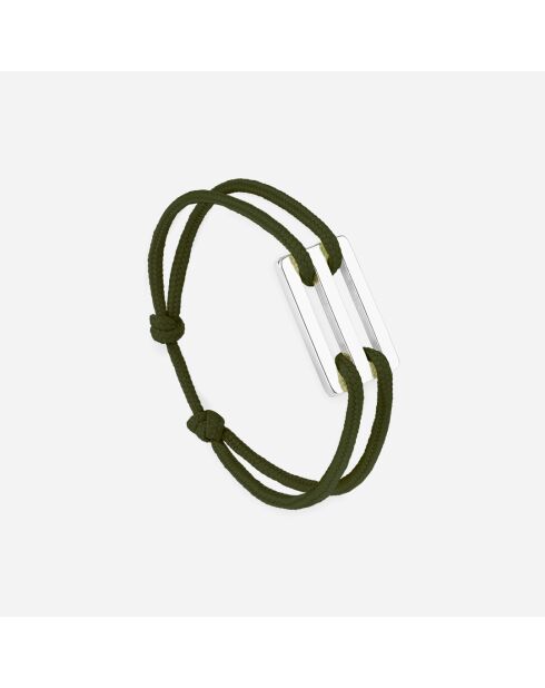 Bracciale Eolia argentato kaki