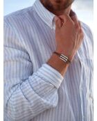 Bracciale Eolia argentato kaki