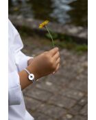 Louis Cible - Braccialetto placcato in argento, 16 mm, per bambini, colore: Azzurro