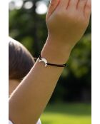 Schwarz versilbertes Mondarmband für Kinder