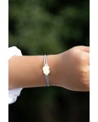 Bracciale nuvola per bambini argentato celeste