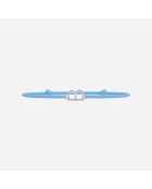 Bracelet lettre B Enfant Plaqué Argent Bleu ciel