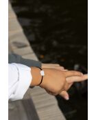 Bracciale nuvola per bambini argentato celeste