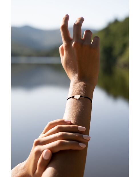 Schwarzes vergoldetes Wolkenarmband