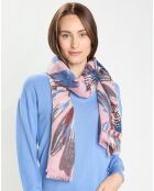 Étole 100% Laine rose - 180x70 cm