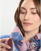 Étole 100% Laine rose - 180x70 cm