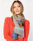 Étole 100% Laine grey - 80x190 cm