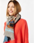 Étole 100% Laine grey - 80x190 cm