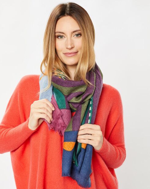 Étole 100% Laine moss - 60x180 cm