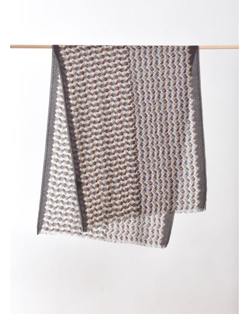 Étole 100% Laine Café - 70 X 180 Cm