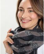 Etole 100% Laine noire - 190x80 cm