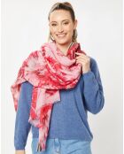 Étole 100% Laine rose - 90x200 cm