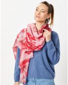 Étole 100% Laine rose - 90x200 cm