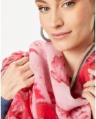 Étole 100% Laine rose - 90x200 cm