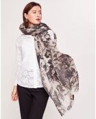 Étole 100% Laine charbon - 90x200 cm