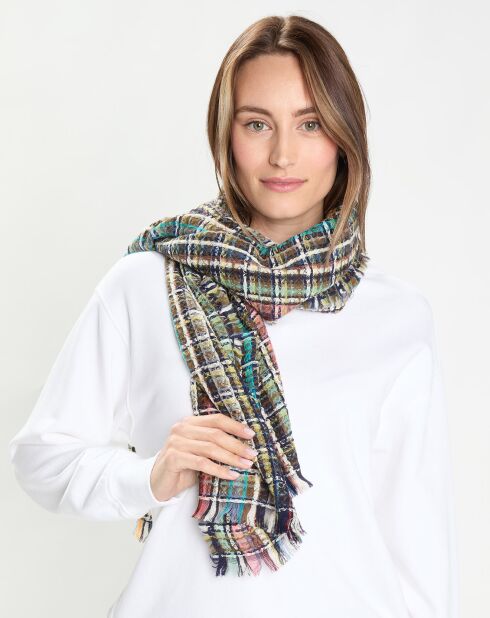 Étole 100% Laine forêt - 155x50 cm