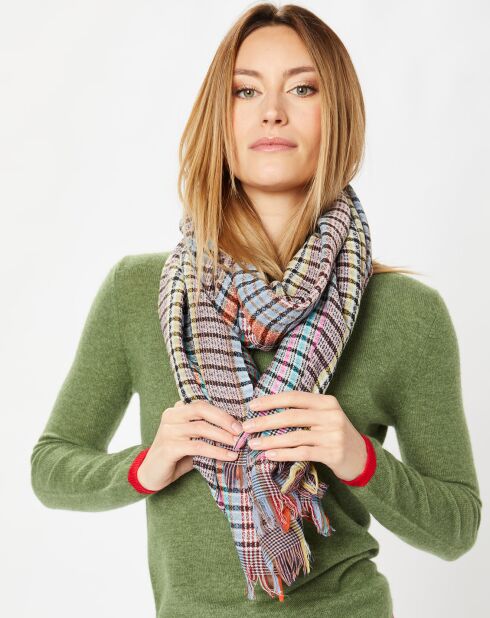 Étole 100% Laine avocat - 70x180 cm